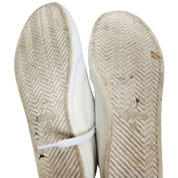 ROTHY'S Shoes Womens 8‎ White Cream The Lace Up Sneaker ROTHYS Cushioned - Picture 6 of 8